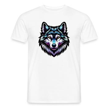 Wolf - Männer T-Shirt - Weiß - Vorne - AI Model Male 178 dark (178cm)