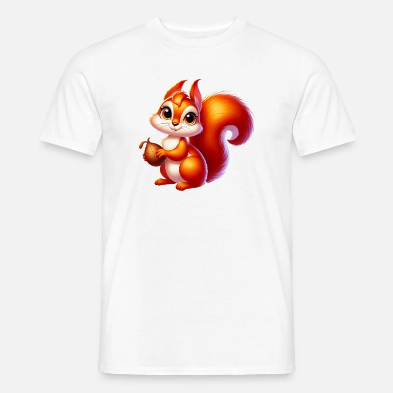 Eichhörnchen - Männer T-Shirt - Weiß