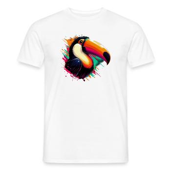 Toucan - Men's T-Shirt - white - Front - AI Model Male 178 dark (178cm)