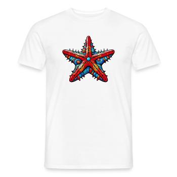 Seestern - Männer T-Shirt - Weiß - Vorne - AI Model Male 178 dark (178cm)