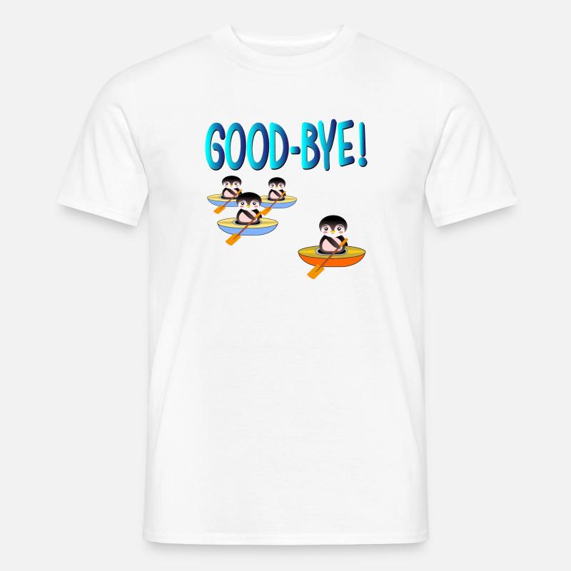 GODD-BYE ABSCHIED - Männer T-Shirt - Weiß