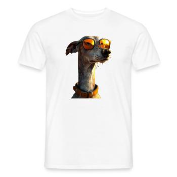 Windhund Hundeliebhaber Jagdhund Liebe Greyhound - Männer T-Shirt - Weiß - Vorne - AI Model Male 178 dark (178cm)