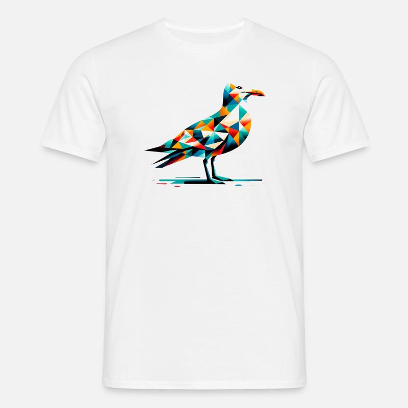 Möwe - Männer T-Shirt - Weiß