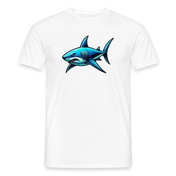 Requin - T-shirt homme - blanc - Devant - AI Model Male 178 dark (178cm)