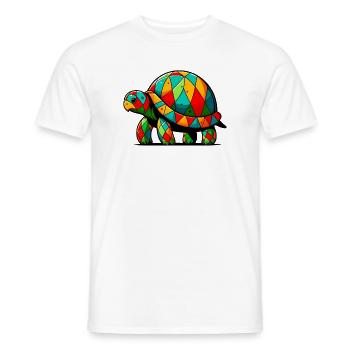 Arlequin Tortue - T-shirt homme - blanc - Devant - AI Model Male 178 dark (178cm)