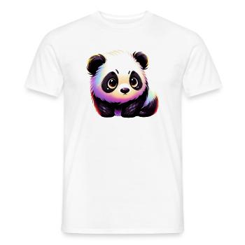 Panda - T-shirt homme - blanc - Devant - AI Model Male 178 dark (178cm)