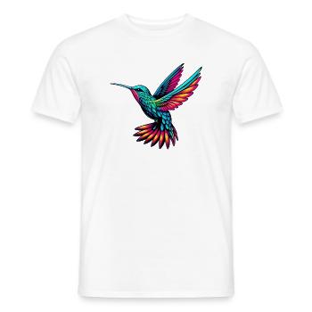 Colibri - T-shirt homme - blanc - Devant - AI Model Male 178 dark (178cm)