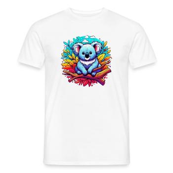 Koala - Men's T-Shirt - white - Front - AI Model Male 178 dark (178cm)