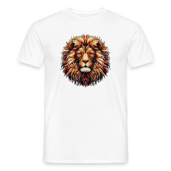 Löwe - Männer T-Shirt - Weiß - Vorne - AI Model Male 178 dark (178cm)