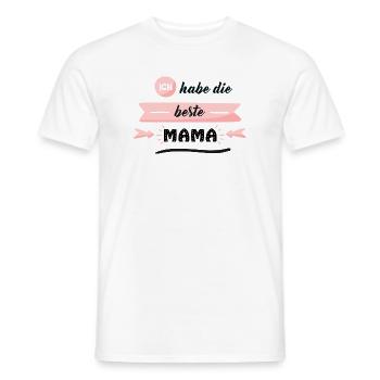 J’ai la meilleure maman - T-shirt homme - blanc - Devant - AI Model Male 178 dark (178cm)