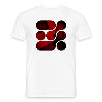 OCHOOO - Dark Red - Men's T-Shirt - white - Front - AI Model Male 178 dark (178cm)