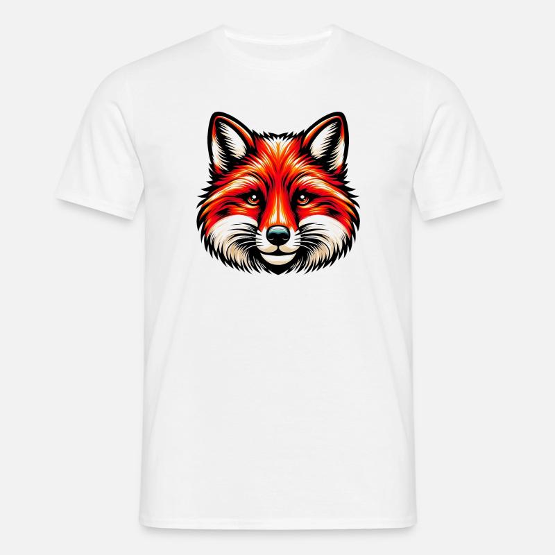 Fuchs - Männer T-Shirt - Weiß