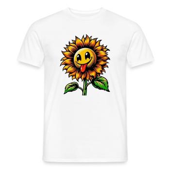 Sonnenblume - Männer T-Shirt - Weiß - Vorne - AI Model Male 178 dark (178cm)