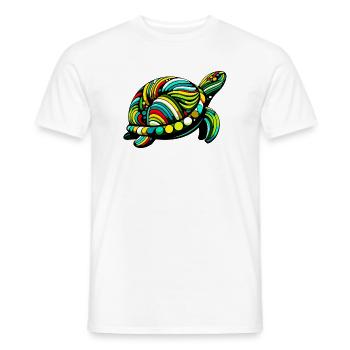 Turtle - Men's T-Shirt - white - Front - AI Model Male 178 dark (178cm)