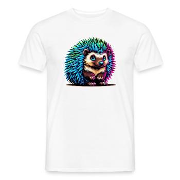 Hérisson - T-shirt homme - blanc - Devant - AI Model Male 178 dark (178cm)