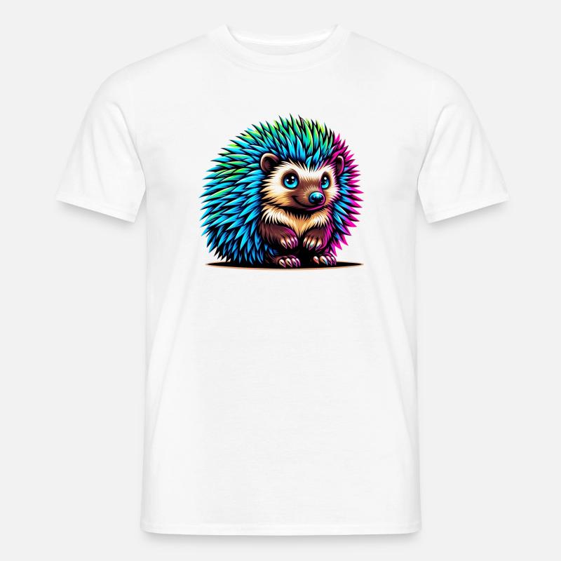 Igel - Männer T-Shirt - Weiß