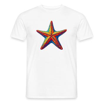 Seestern - Männer T-Shirt - Weiß - Vorne - AI Model Male 178 dark (178cm)