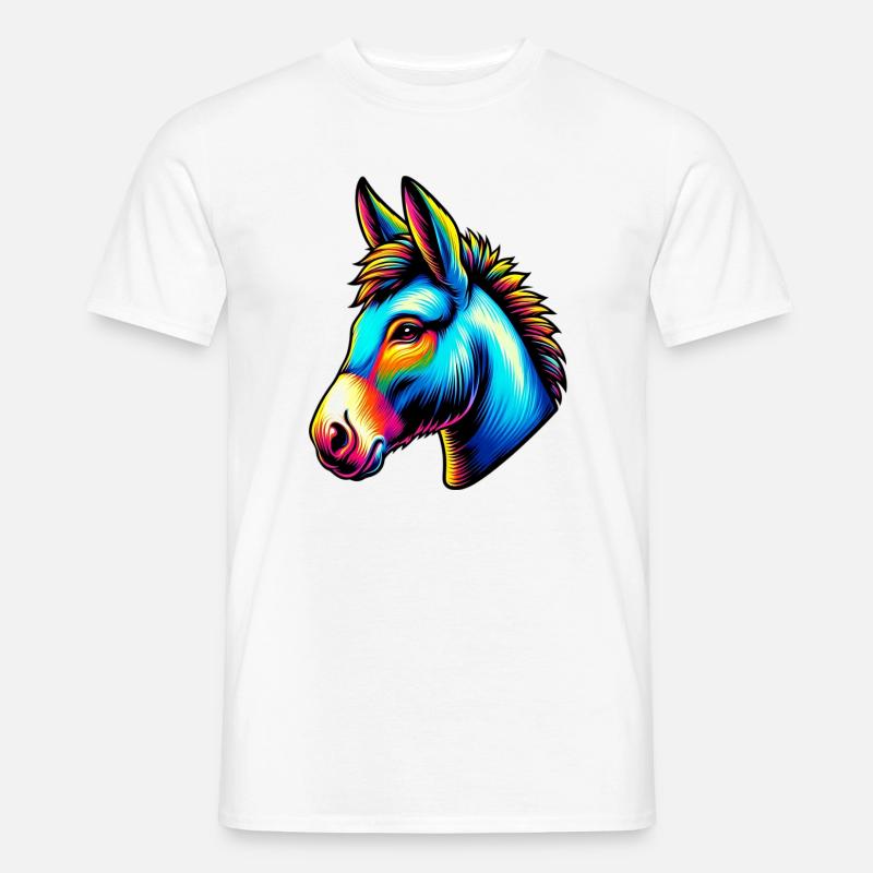 Esel Esel Schnuller Maultier - Männer T-Shirt - Weiß
