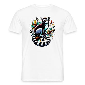 Lemur - Men's T-Shirt - white - Front - AI Model Male 178 dark (178cm)