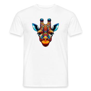 Girafe - T-shirt homme - blanc - Devant - AI Model Male 178 dark (178cm)