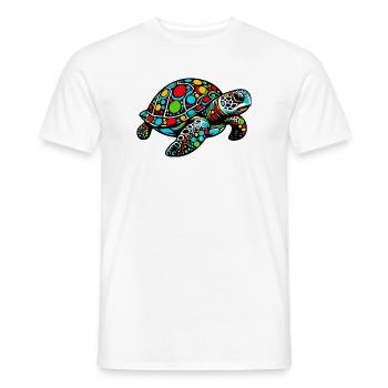 Turtle - Men's T-Shirt - white - Front - AI Model Male 178 dark (178cm)