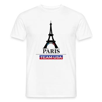 Equipe de Paris Jeux Sportifs des Etats-Unis Athlète Sportif Symbole - T-shirt homme - blanc - Devant - AI Model Male 178 dark (178cm)