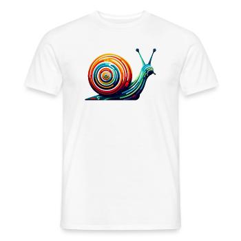 Escargot - T-shirt homme - blanc - Devant - AI Model Male 178 dark (178cm)
