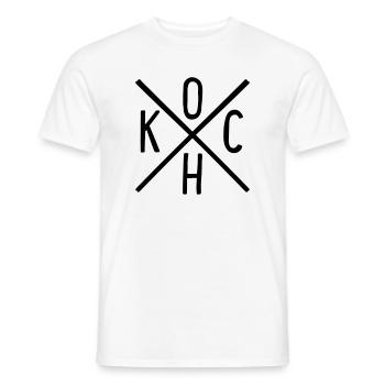 Koch - Männer T-Shirt - Weiß - Vorne - AI Model Male 178 dark (178cm)