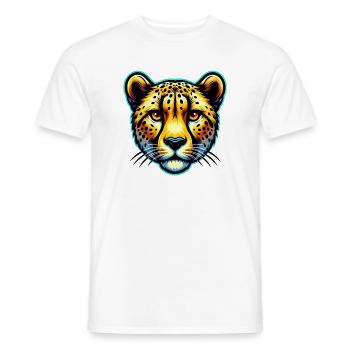 Cheetah - Men's T-Shirt - white - Front - AI Model Male 178 dark (178cm)