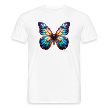 Schmetterling - Männer T-Shirt - Weiß - Vorne - AI Model Male 178 dark (178cm)