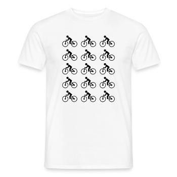 Bicyclette - T-shirt homme - blanc - Devant - AI Model Male 178 dark (178cm)