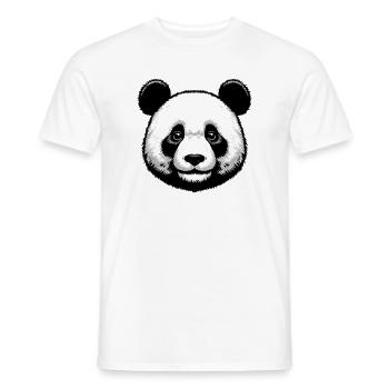 Panda - Männer T-Shirt - Weiß - Vorne - AI Model Male 178 dark (178cm)