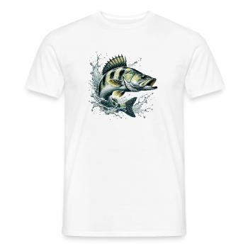 Zander - Men's T-Shirt - white - Front - AI Model Male 178 dark (178cm)