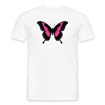 Papillon - T-shirt homme - blanc - Devant - AI Model Male 178 dark (178cm)