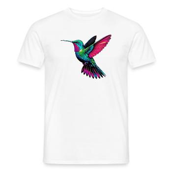 Colibri - T-shirt homme - blanc - Devant - AI Model Male 178 dark (178cm)