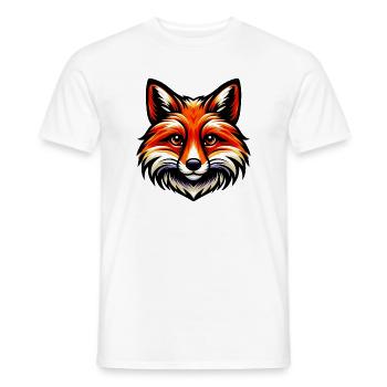 Renard - T-shirt homme - blanc - Devant - AI Model Male 178 dark (178cm)