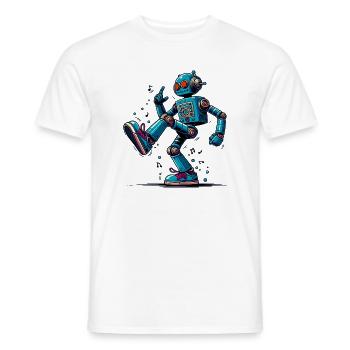 Außerirdischer außerirdischer Roboter tanzt - Männer T-Shirt - Weiß - Vorne - AI Model Male 178 dark (178cm)