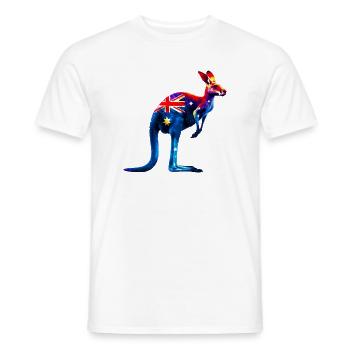 Känguru - Männer T-Shirt - Weiß - Vorne - AI Model Male 178 dark (178cm)
