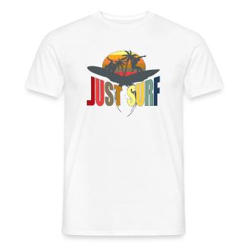 Brandung - Männer T-Shirt - Weiß - Vorne - AI Model Male 178 dark (178cm)