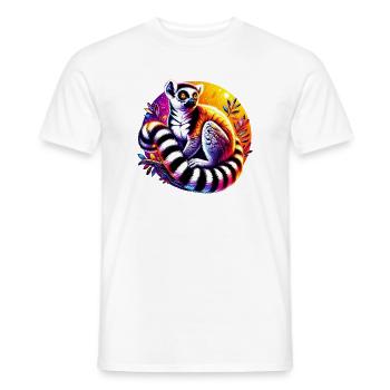 Lémurien - T-shirt homme - blanc - Devant - AI Model Male 178 dark (178cm)