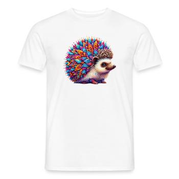 Hérisson - T-shirt homme - blanc - Devant - AI Model Male 178 dark (178cm)