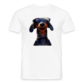 Dachshund, Dachshund, Miniature Dachshund, Dachshund Club, Dachshund - Men's T-Shirt - white - Front - AI Model Male 178 dark (178cm)