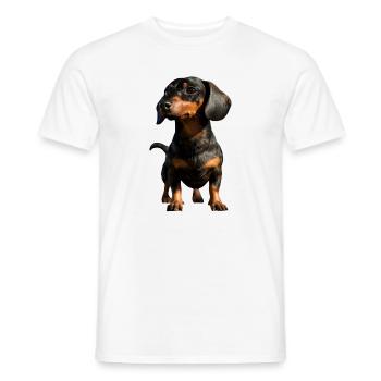 Dachshund, Dachshund, Miniature Dachshund, Dachshund Club, Dachshund - Men's T-Shirt - white - Front - AI Model Male 178 dark (178cm)