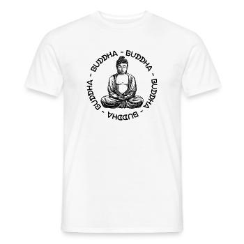 Buddha - Buddha - Buddha love - Men's T-Shirt - white - Front - AI Model Male 178 dark (178cm)