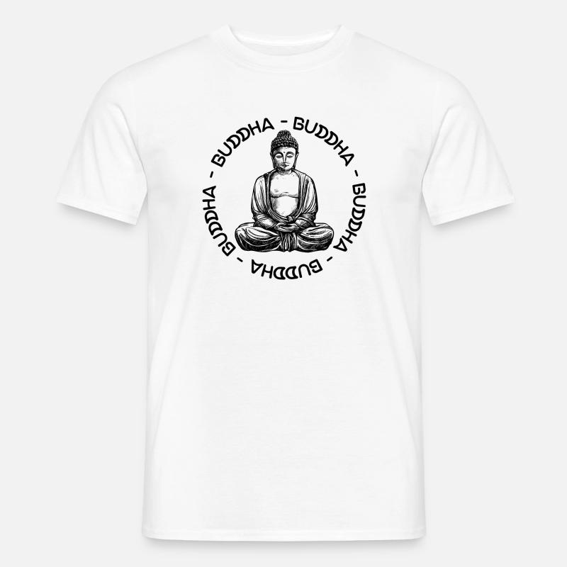 Buddha - Buddha - Buddha Liebe - Männer T-Shirt - Weiß