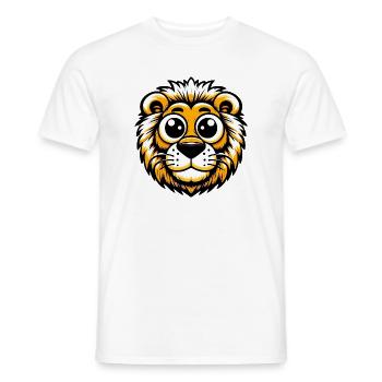 Lion - T-shirt homme - blanc - Devant - AI Model Male 178 dark (178cm)