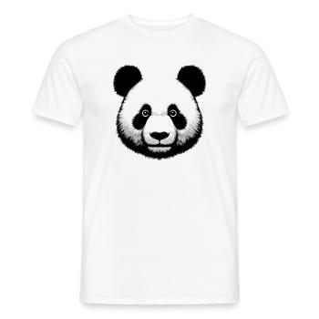 Panda - T-shirt homme - blanc - Devant - AI Model Male 178 dark (178cm)