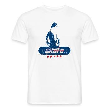 L’âme du skate - T-shirt homme - blanc - Devant - AI Model Male 178 dark (178cm)