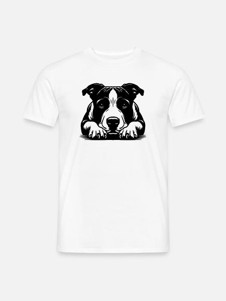 American Staffordshire Terrier - Men's T-Shirt - white