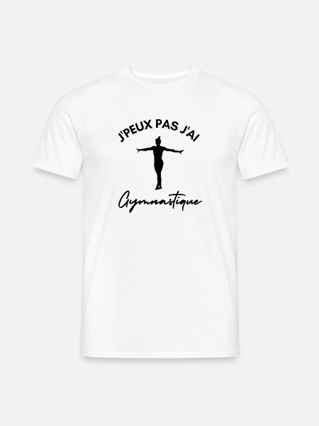 Ich kann nicht turnen - Männer T-Shirt - Weiß